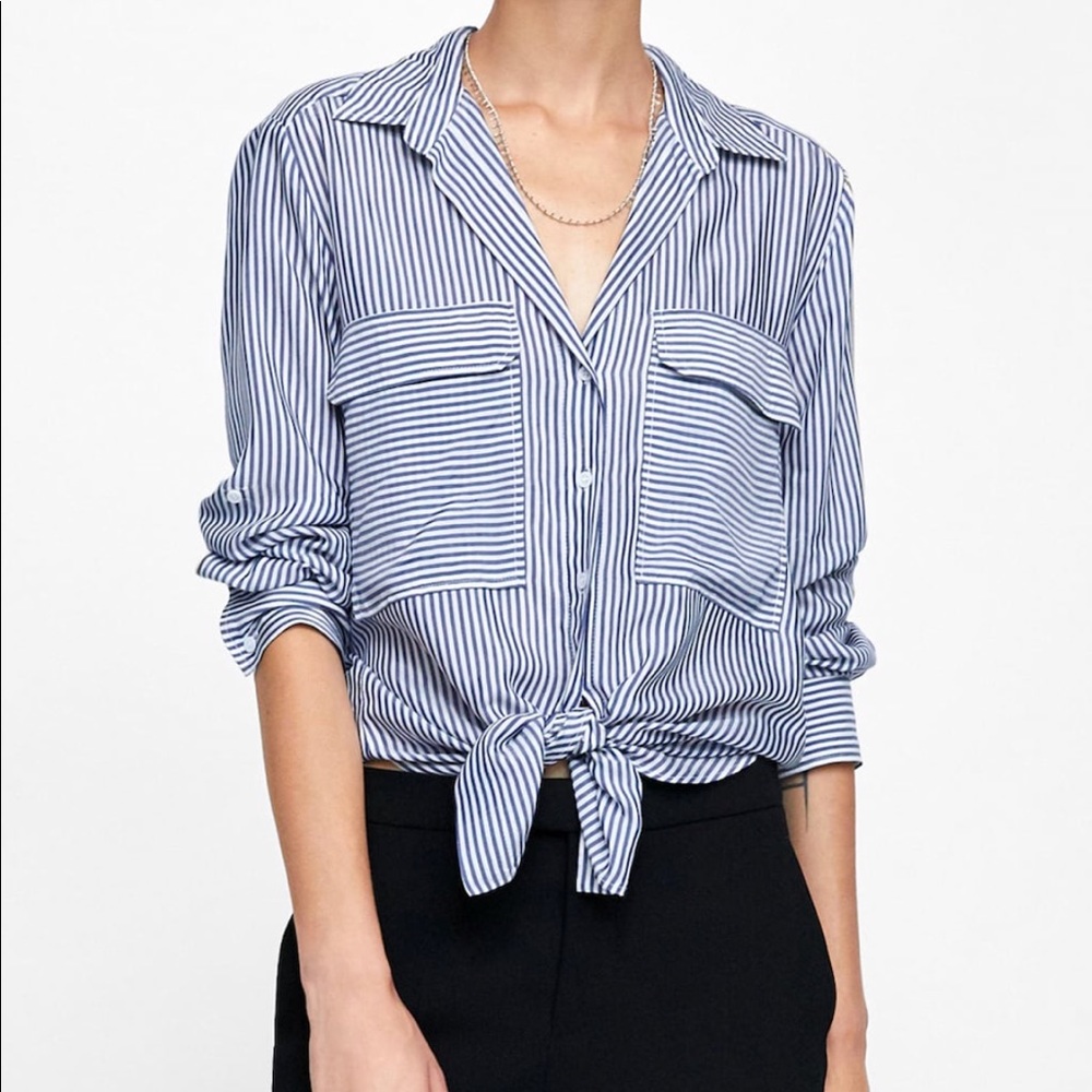 Zara Stripped Button Down